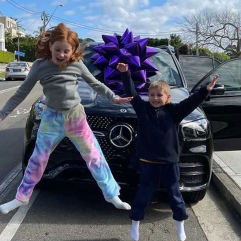 In August, Roxy bough a $240,000 car for Pixie and Hunter. Picture: Instagram/Pixie Curtis.