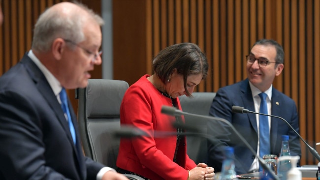 Prime Minister Scott Morrison and state premiers have opted not to share COVID-19 vaccines with NSW after Premier Gladys Berejiklian appealed for additional doses to combat the Delta variant outbreak. Picture: Getty Images