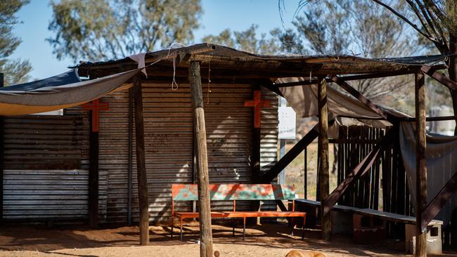 The church at White Gate camp, Alice Springs. Picture Matt Turner