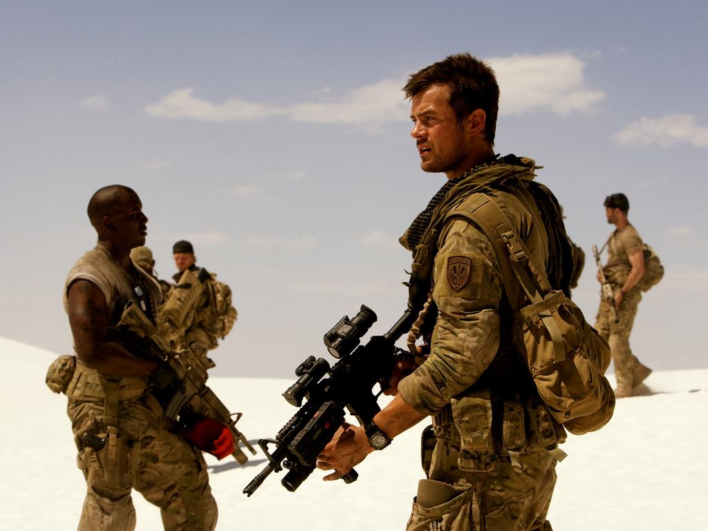 Actor Tyrese Gibson with Josh Duhamel in scene from film "Transformers". Picture: Films/Titles/Transformers/Paramount