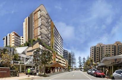 An artist's impression shows the south-eastern end of the proposed carpark redevelopment from Brisbane Road. Picture: Contributed