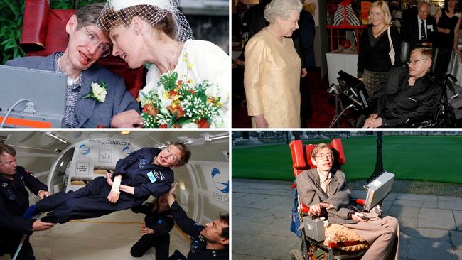 Stephen Hawking four square pics
