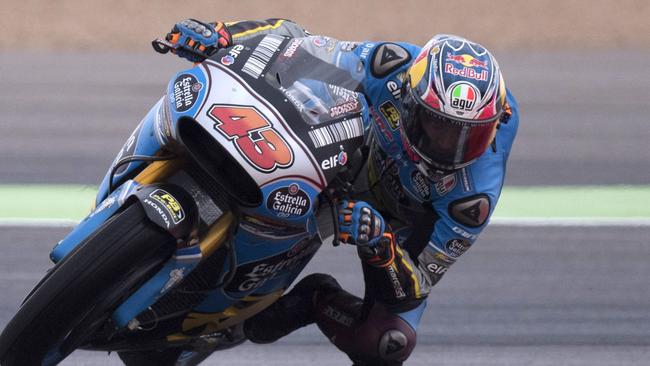 Jack Miller of Team EG 0,0 Marc VDS rounds the bend during the MotoGP of Aragon. Picture: Mirco Lazzari gp/Getty Images