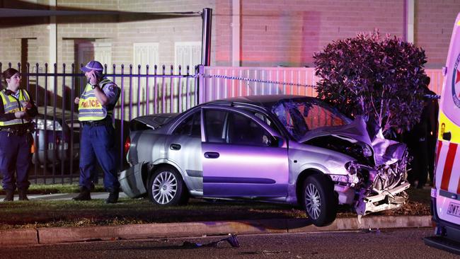 Emergency crews at the scene of Saturday night’s deadly Doonside crash at Crawford Rd and Coveny St, which tragically killed local couple Frank and Carmen Sant. Picture: Steve Tyson/TNV