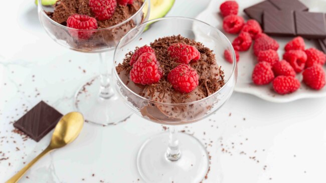 Jess Sepel's avocado and cacao mousse.