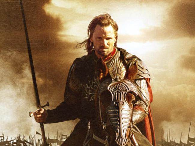 Viggo Mortensen as Aragorn in <i>Return of the King</i>.