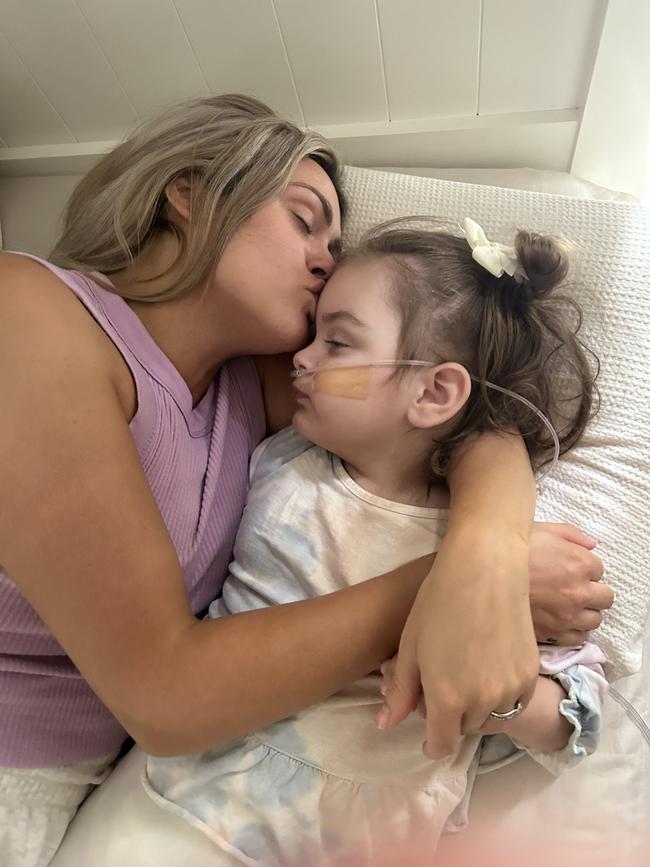 Aleisha Gibson says time with her daughter Koa who suffers multiple severe health conditions is the most precious gift. Picture: Supplied.