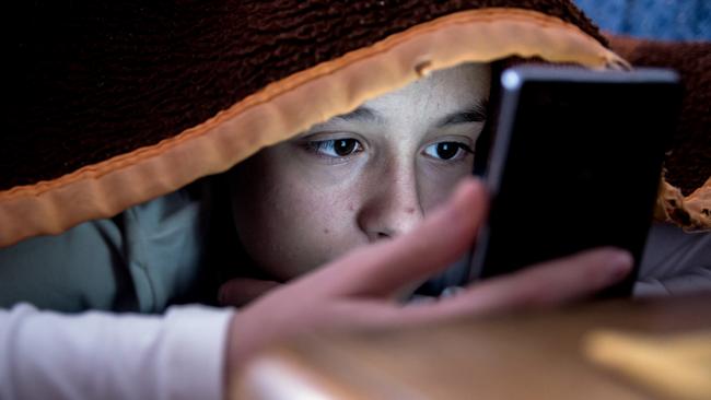 Children are showing signs of being addicted to mobile devices.