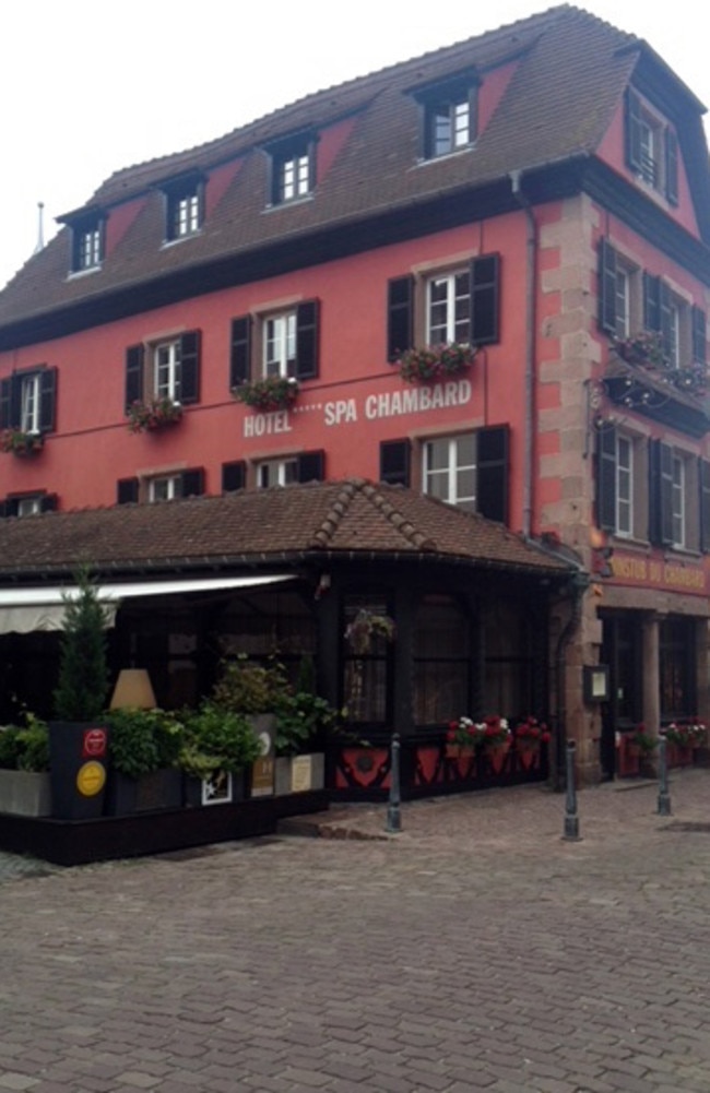 Hotel Le Chambard, where celebrity chef Anthony Bourdain was found dead last week. (AP Photo/Victor Lasalle)