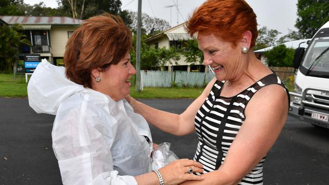 Labor MP Jo-Ann Miller with Senator Pauline Hanson.