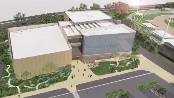 An artist impression of the proposed South Australian Sports Institute headquarters.
