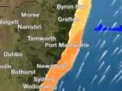 The weather bureau has warned beachgoers against entering the water, with localised flooding and coastal erosion possible in parts of NSW and Queensland. Picture: BOM