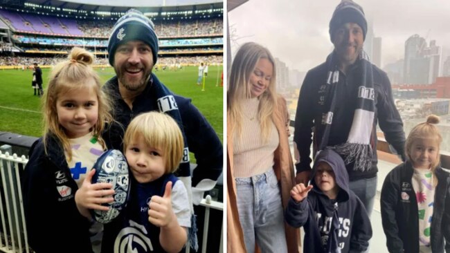 The footy fanatics were excited to watch the upcoming match between Carlton and Brisbane Lions. Picture: Yahoo News