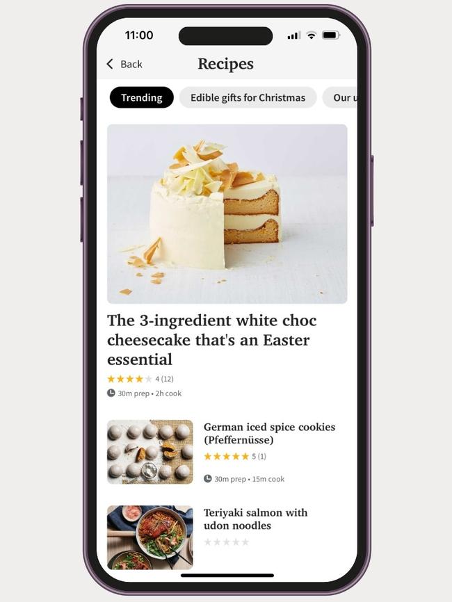 A selection of recipes from delicious is now available on The Advertiser app.