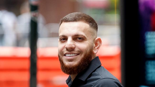 Rabih Houchar was all smiles outside the Downing Centre Local Court this week. Picture: NewsWire / Nikki Short