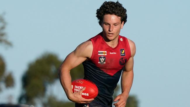 MPFNL Division 1 qualifying final football: Mt Eliza v Frankston YCW. Mt Eliza player  Lachlan Williams.  Picture: Valeriu Campan