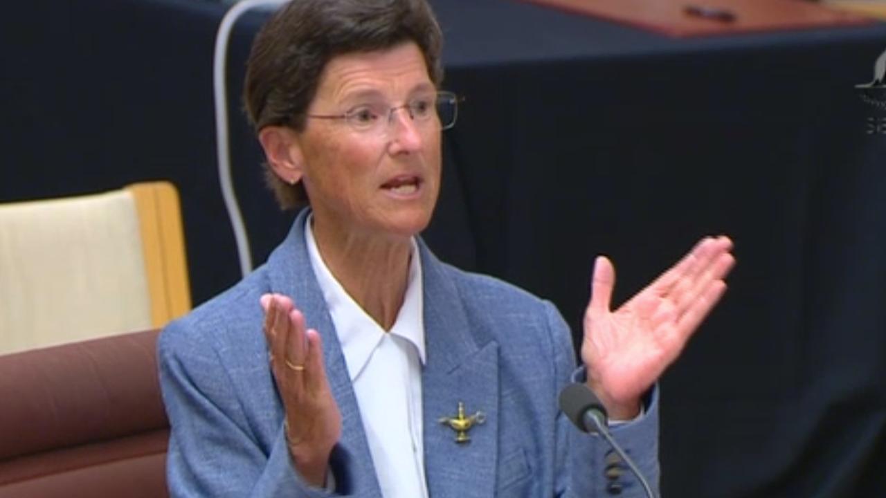 Aged Care Quality and Safety Commissioner Janet Anderson at senate estimates last year.