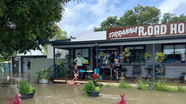 The Tirranna Roadhouse has reportedly gone under water along with many businesses in the town. Picture: Jil Wilson.