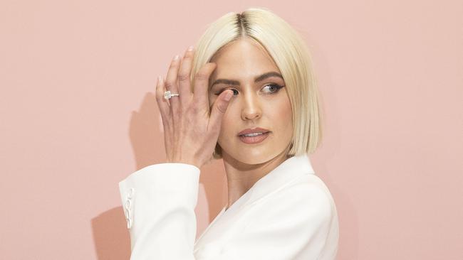 Jesinta Franklin arrives at the Myer Spring Summer 18 Collections Launch in Sydney. Picture: Jessica Hromas/Getty Images