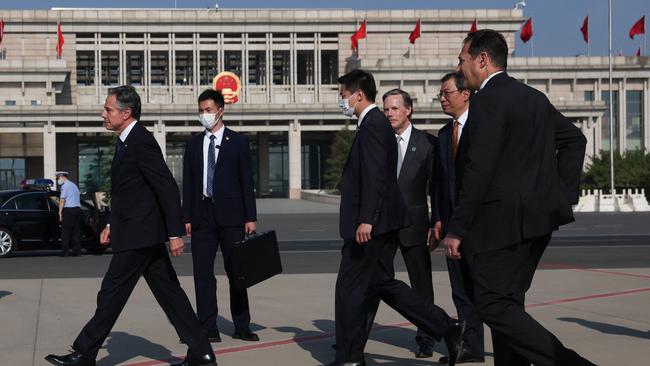 Antony Blinken pictured in Beijing, China. A key audience for Chinese leaders is the US’s allies in Europe and Asia. Picture: AFP