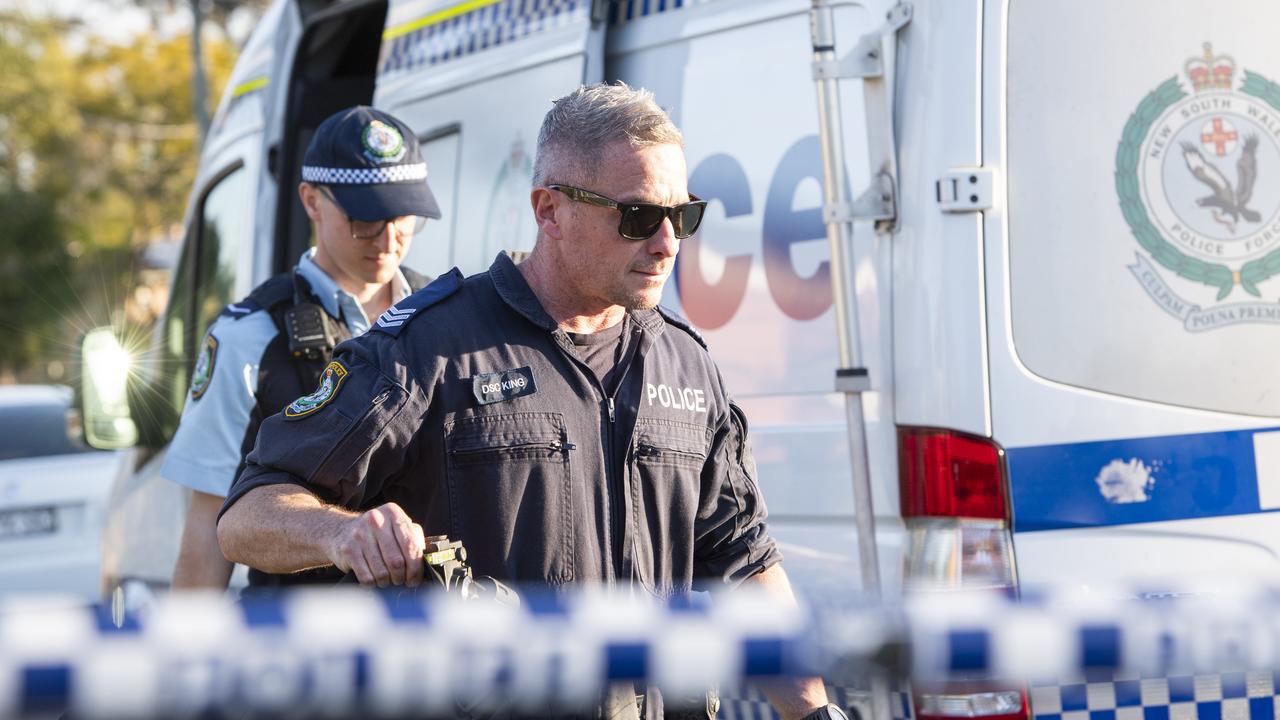 Police at the scene of the horror attack back in August 2023. Picture: Monique Harmer