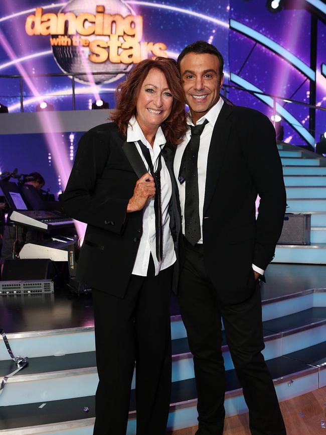 Lynne McGranger and Carmello Pizzino on Dancing With The Stars. Picture: Julie Kiriacoudis