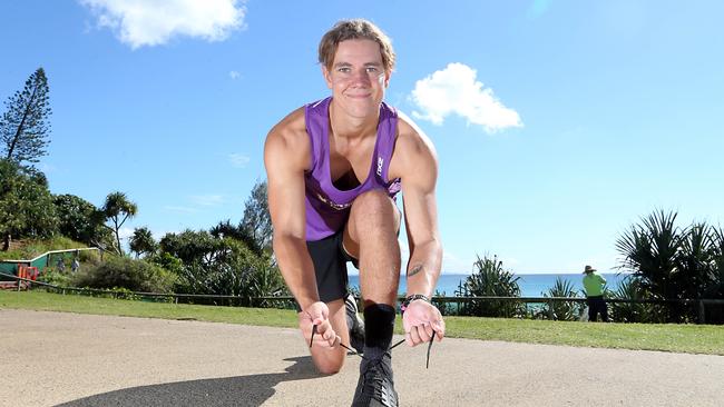 GC Bulletin reporter Kyle Wisniewski will be running in the upcoming Gold Coast Marathon to raise funds for Cure Brain Cancer. Picture by Richard Gosling