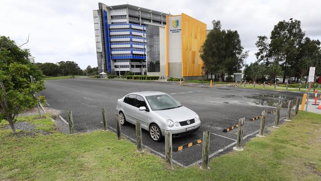 The Southern Cross University Gold Coast campus at Bilinga was in shut down last week after a visiting staff member was identified with COVID-19. Photo: SCOTT POWICK