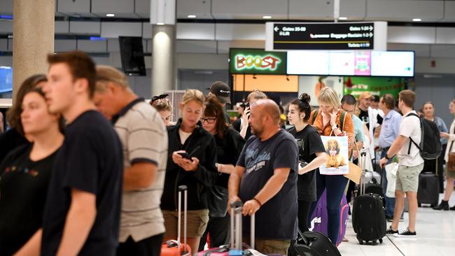 The airline has cancelled 28 domestic flights. Picture: AAP/John Gass