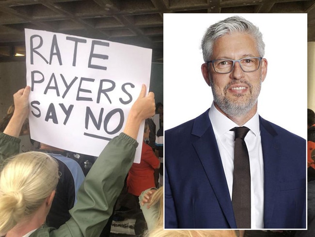 Scott Phillips revealed he had ‘received an alarming number of reports of threatening, abusive, intimidating and menacing behaviour directed towards councillors and staff’ after agreeing to the rate hike earlier this week