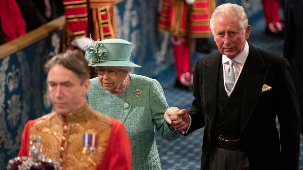 Queen Elizabeth II and Prince Charles in 2019. Picture: AFP