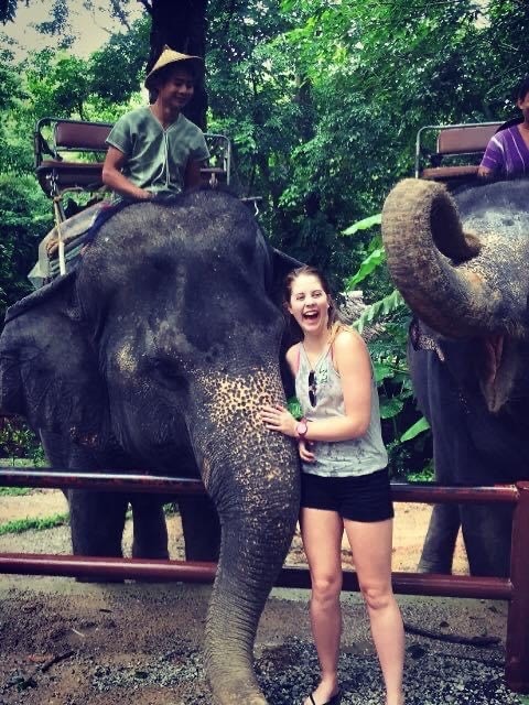 Tess caught a rare parasite in Thailand. Picture: Supplied