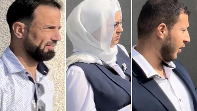 Reza Al Majedi (right), 32, and Zahra Al Majedi (middle), 29, were sentenced in Beenleigh District Court alongside Mohamed Talib Noor Al Mosawy (left) for possession of 700 kilograms of illegal tobacco