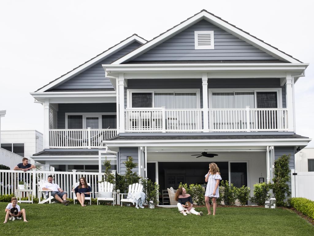 The Stewart family and their Hamptons dream home.