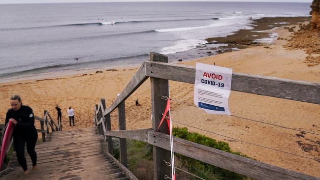 Only local residents are allowed to surf this weekend. Picture: AAP