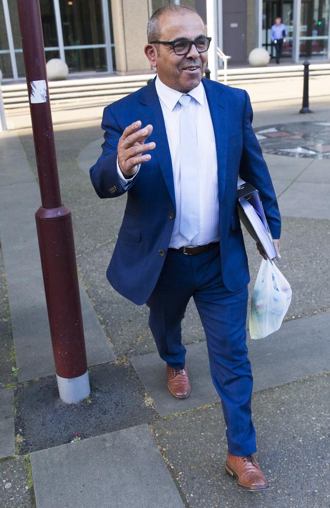 Sam Ayoub leaves the Supreme Court in Sydney on Wednesday. Picture: Dylan Robinson