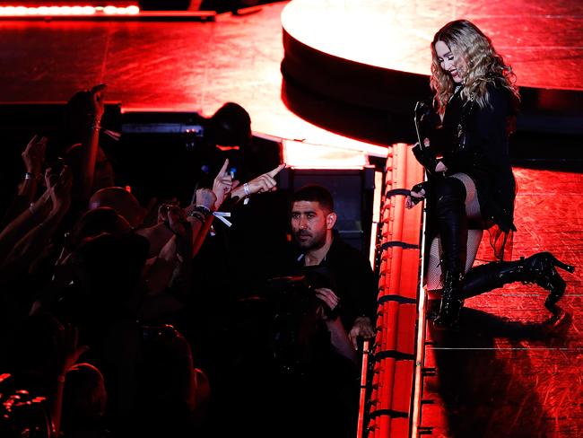 Ecstatic ... Madonna had her Aussie fans in raptures. Picture: Zak Kaczmarek/Getty Images