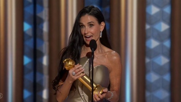 Demi Moore gave a stirring speech after her Golden Globes win.