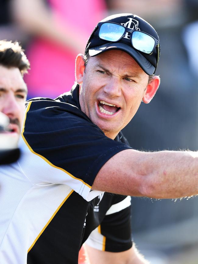 Magpies coach Simon Maddern. Picture: AAP/Mark Brake