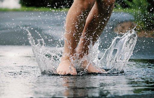 There was some much needed rainfall overnight. Picture: Matthew Purcell