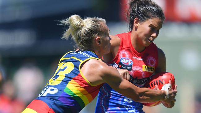 Libby Birch will compete again with Erin Phillips in the grand final this weekend. Picture: Getty Images