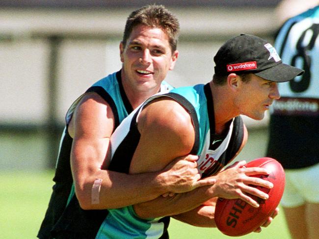 The two ex-Port Adelaide players know that encouraging brand of football is vital to the Giants’ long-term success. Picture: Mark Calleja