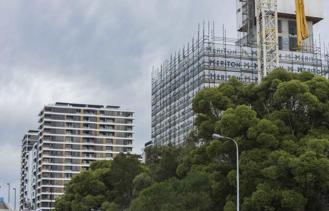 Pagewood Green is under construction. Picture: AAP/Matthew Vasilescu