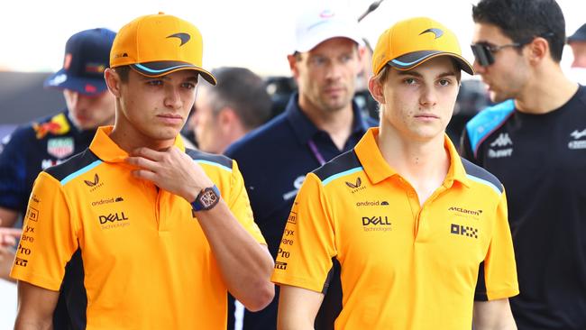 Oscar Piastri is giving Lando Norris plenty to think about with his recent form. (Photo by Mark Thompson/Getty Images)