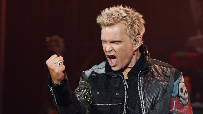 It’s a nice day for Billy Idol and the Australian Open on January 29. Pic: Ethan Miller/Getty Images