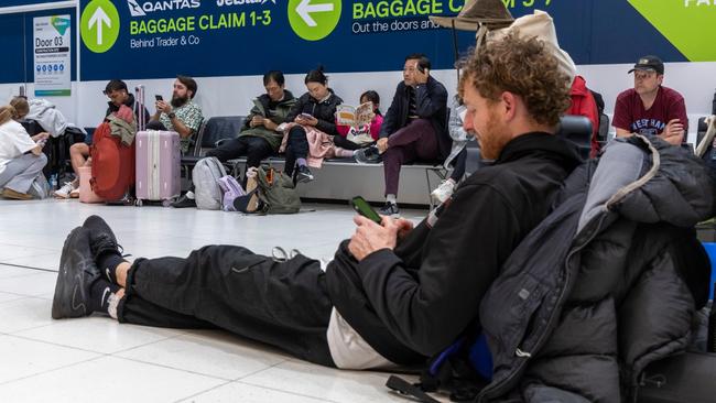 Brisbane Domestic Airport during IT outage, Friday, July 19, 2024 - Picture: Richard Walker