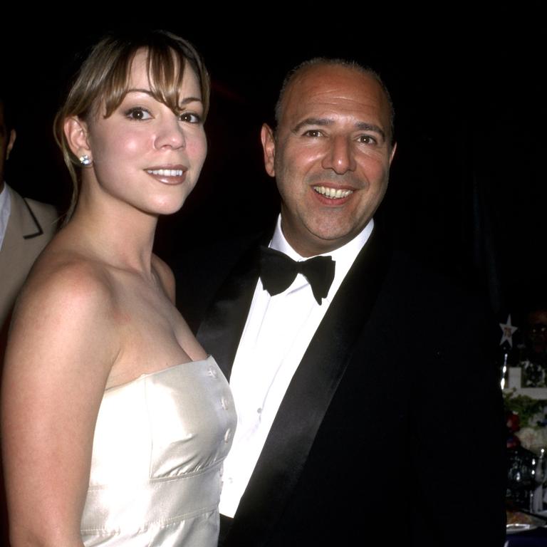 Record company executive Tommy Mottola with ex-wife Mariah Carey. Picture: Ron Galella/WireImage