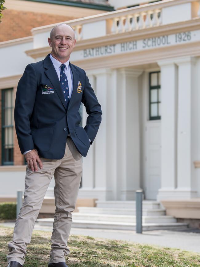 Principal Ken Barwick (right) was a teenage runway - now he’s principal of Bathurst High School. Picture by Justin Sanson