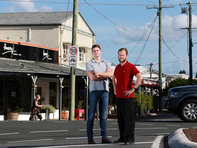 Rhubarb Rhubarb restaurant owners Thomas Allan (left) and Josh Gamble