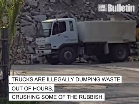 Trucks illegally dumping in Jacobs Well